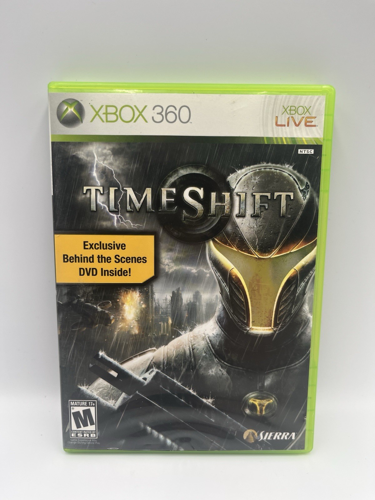 TimeShift Xbox 360 NTSC-U/C M Shooter FPS No DVD or Manual