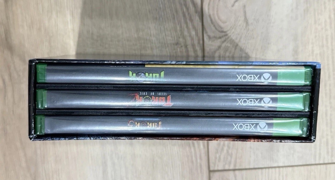 Turok Collection Trilogy Triple Pack Slipcase Xbox One Limited Run Games NEW OOS