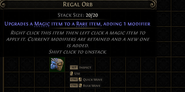 1000x Regal orb Path of Exile 2 Return of the Ancients League POE 2