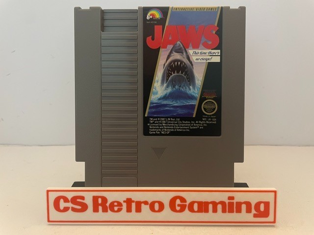 Jaws (Nintendo NES) Authentic Cleaned Tested Working VGC