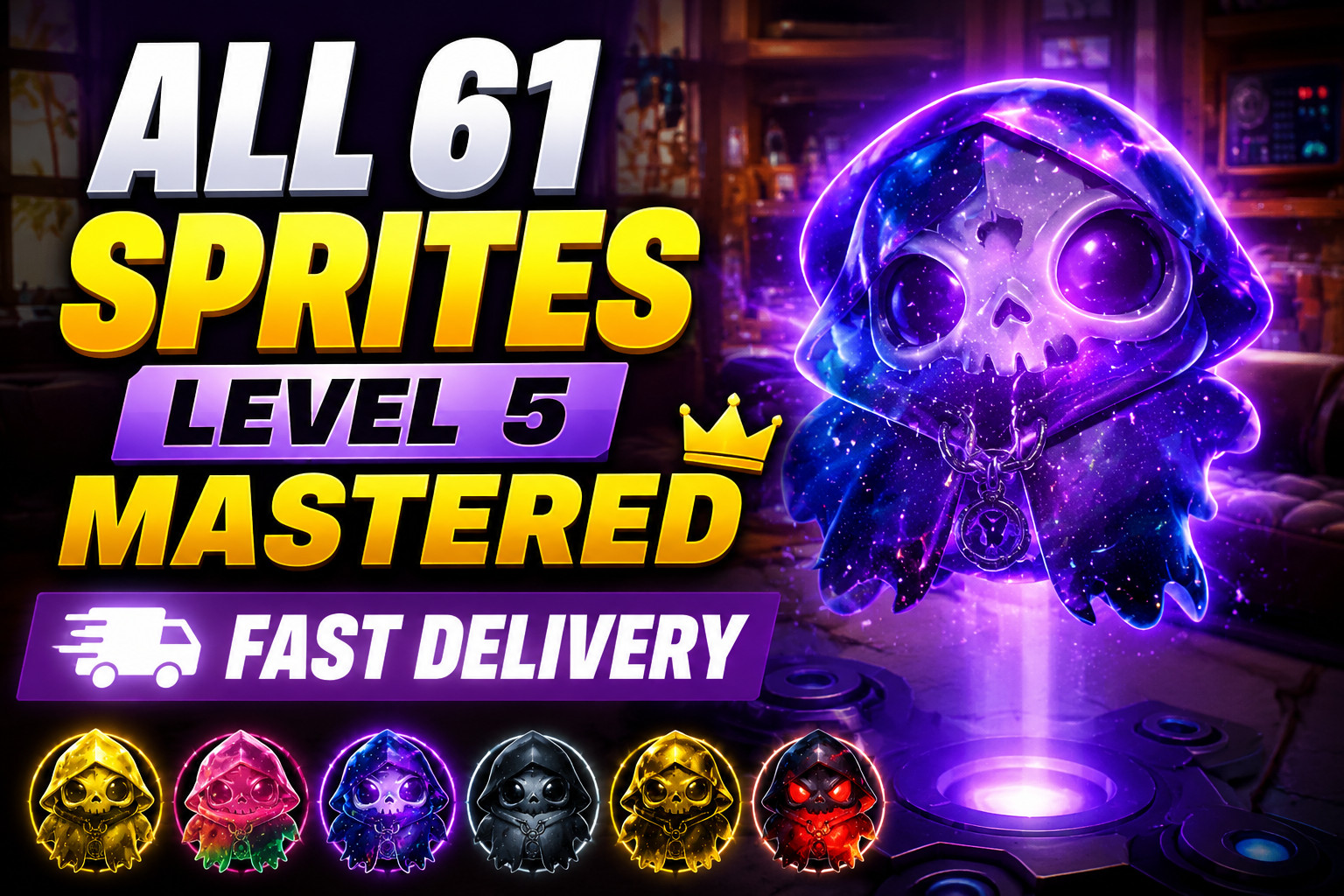 FORTNITE SPRITES BUNDLE | ALL 61 LV5 SPRITES | INSTANT DELIVERY
