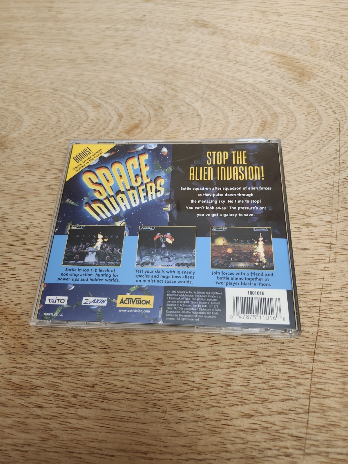 Space Invaders (Windows / PC CD-ROM, 1999) Complete w/ Manual