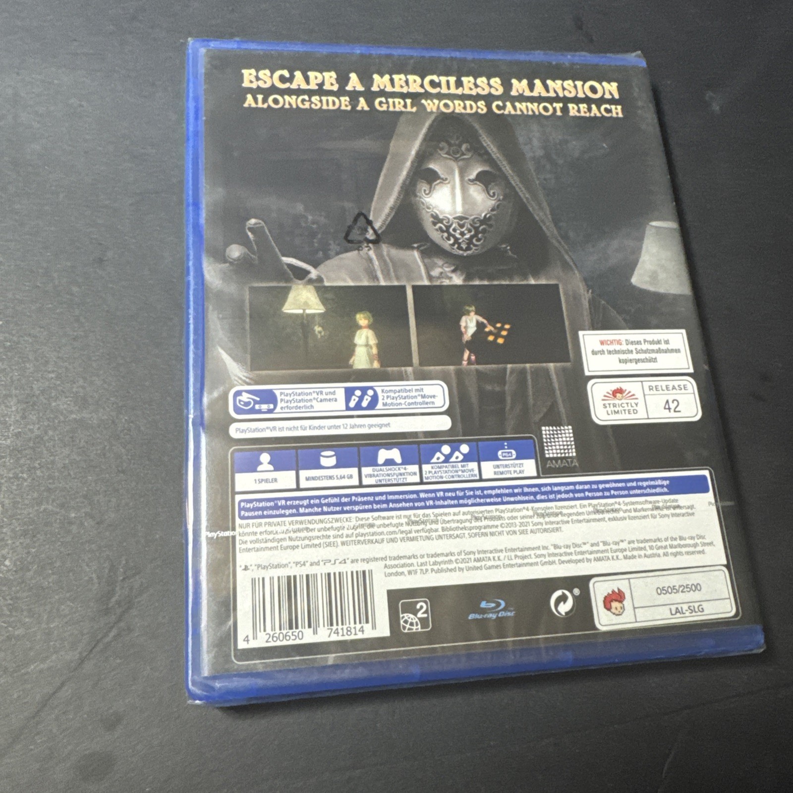 Last Labyrinth PS4 PlayStation VR Strictly Limited Games Brand New