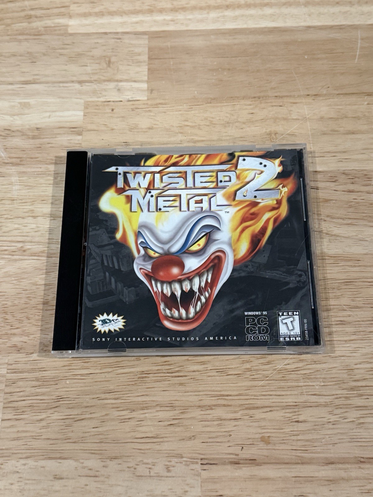 Twisted Metal 2 PC CD-ROM Video Game Windows 95 3Dfx Vehicular Combat RARE Port
