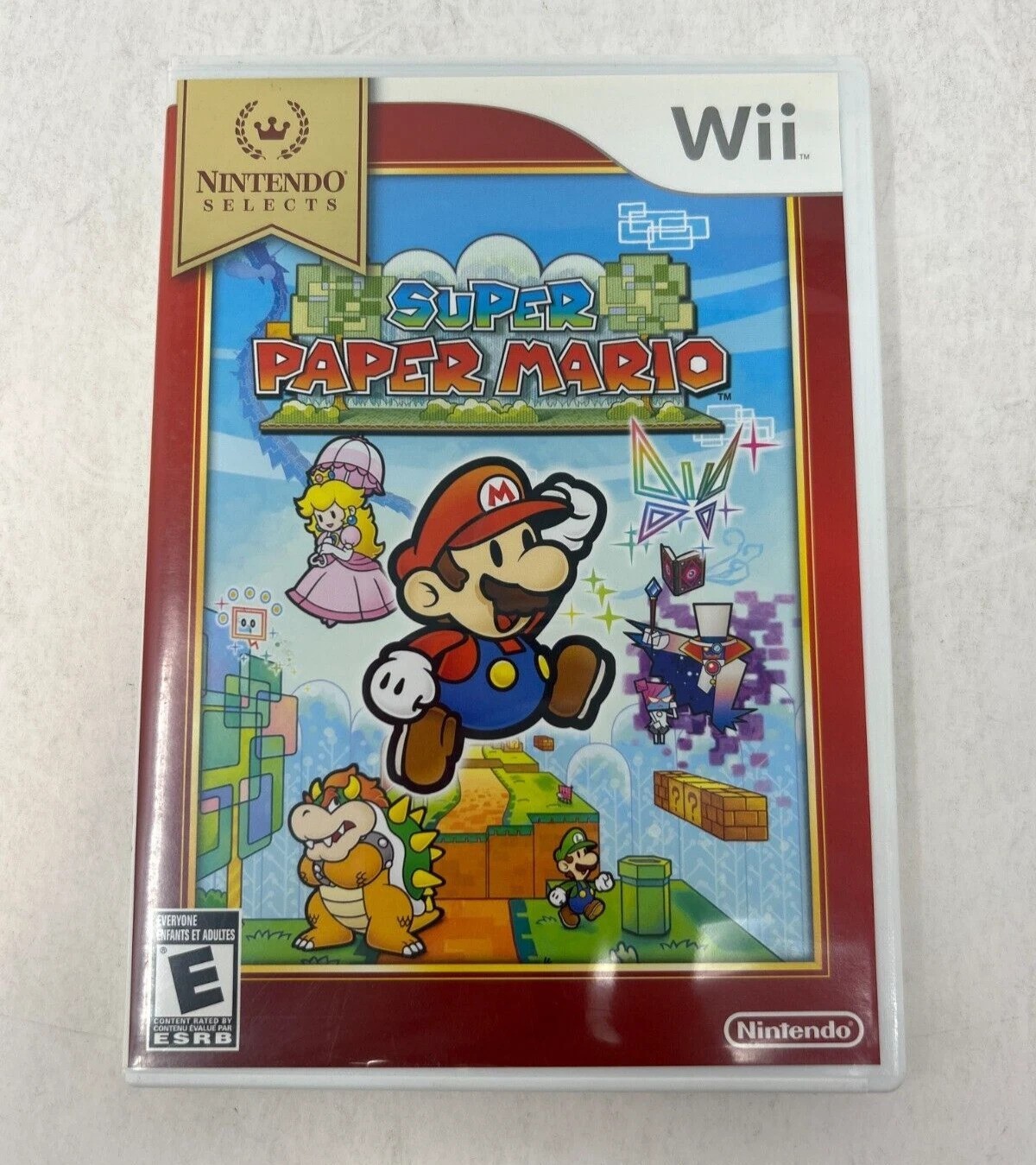 Case and Manual Only NO GAME Super Paper Mario Nintendo Wii Authentic