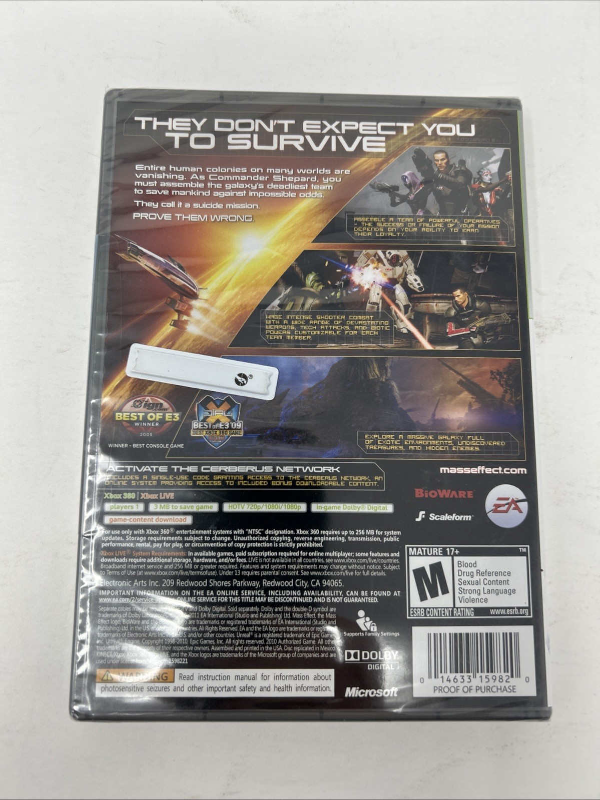 Mass Effect 2 – XBox 360 – 2010 BioWare – New Sealed