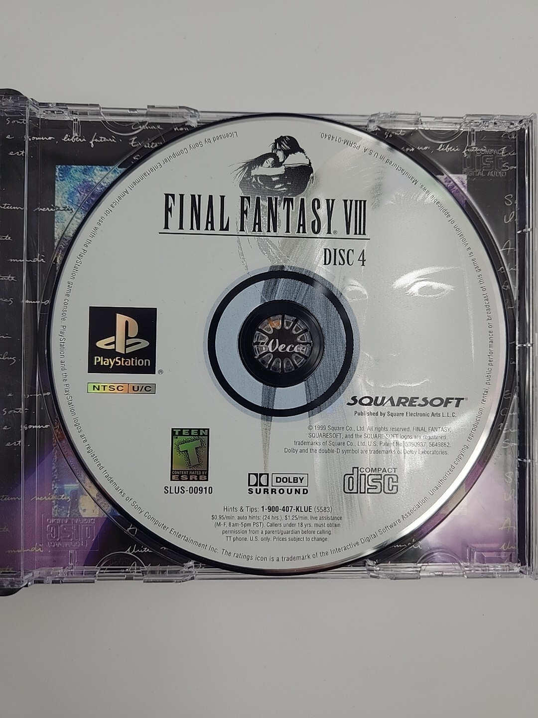 Final Fantasy VIII PS1 PlayStation 1 Complete CIB