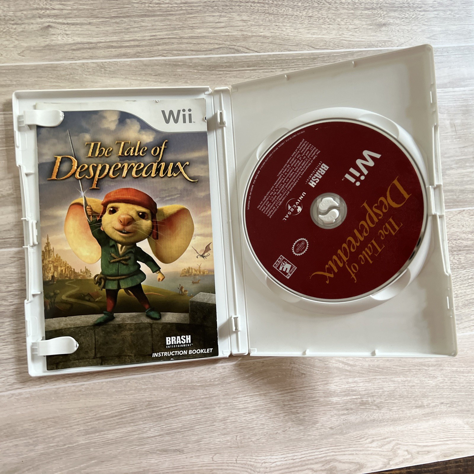The Tale of Despereaux Nintendo Wii Game Complete Tested Working Family Kids