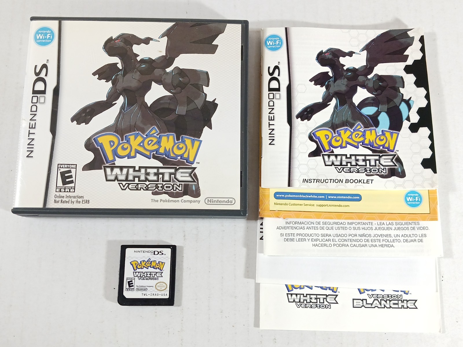 Pokemon White Version Nintendo DS CIB Authentic Old Save Pokémon RPG Complete