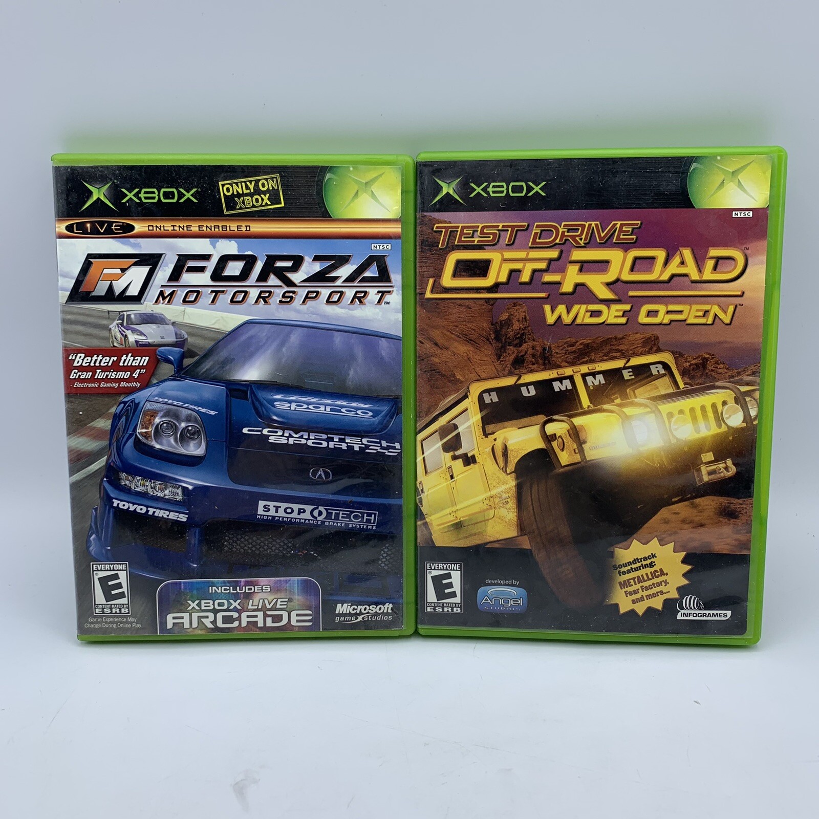 Forza Motorsport & Test Drive Off-Road Wide Open (Microsoft Xbox) Lot Of 2