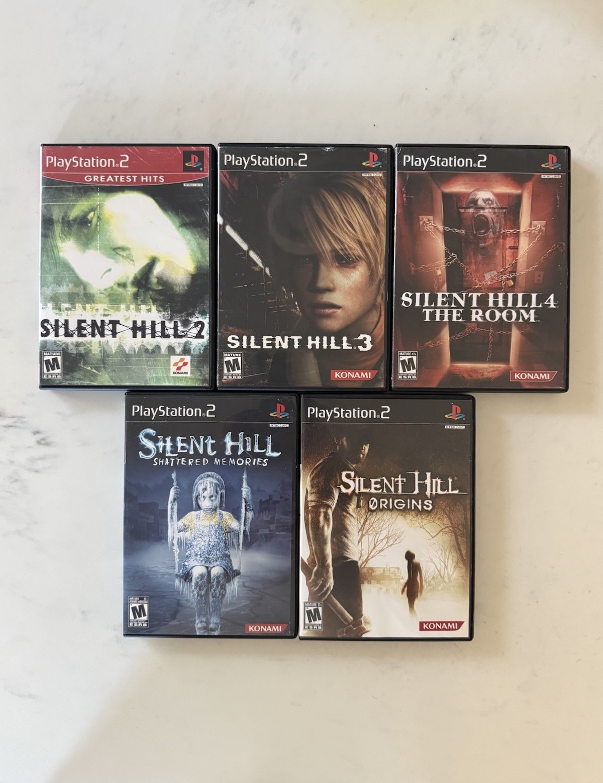 Silent Hill Collection Bundle Lot PS2 PlayStation 2 Complete CIB Mint Discs