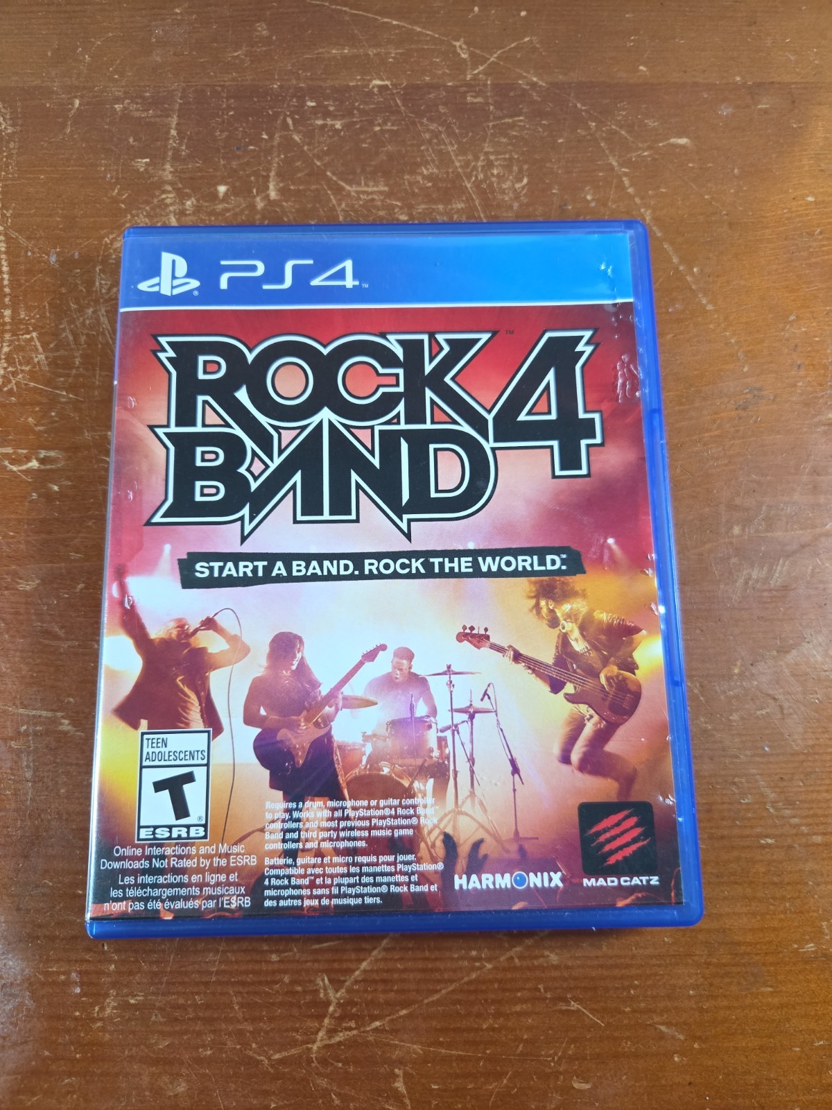 Rock Band 4 (Sony PlayStation 4, 2015) Game Case Artwork Only No Game included