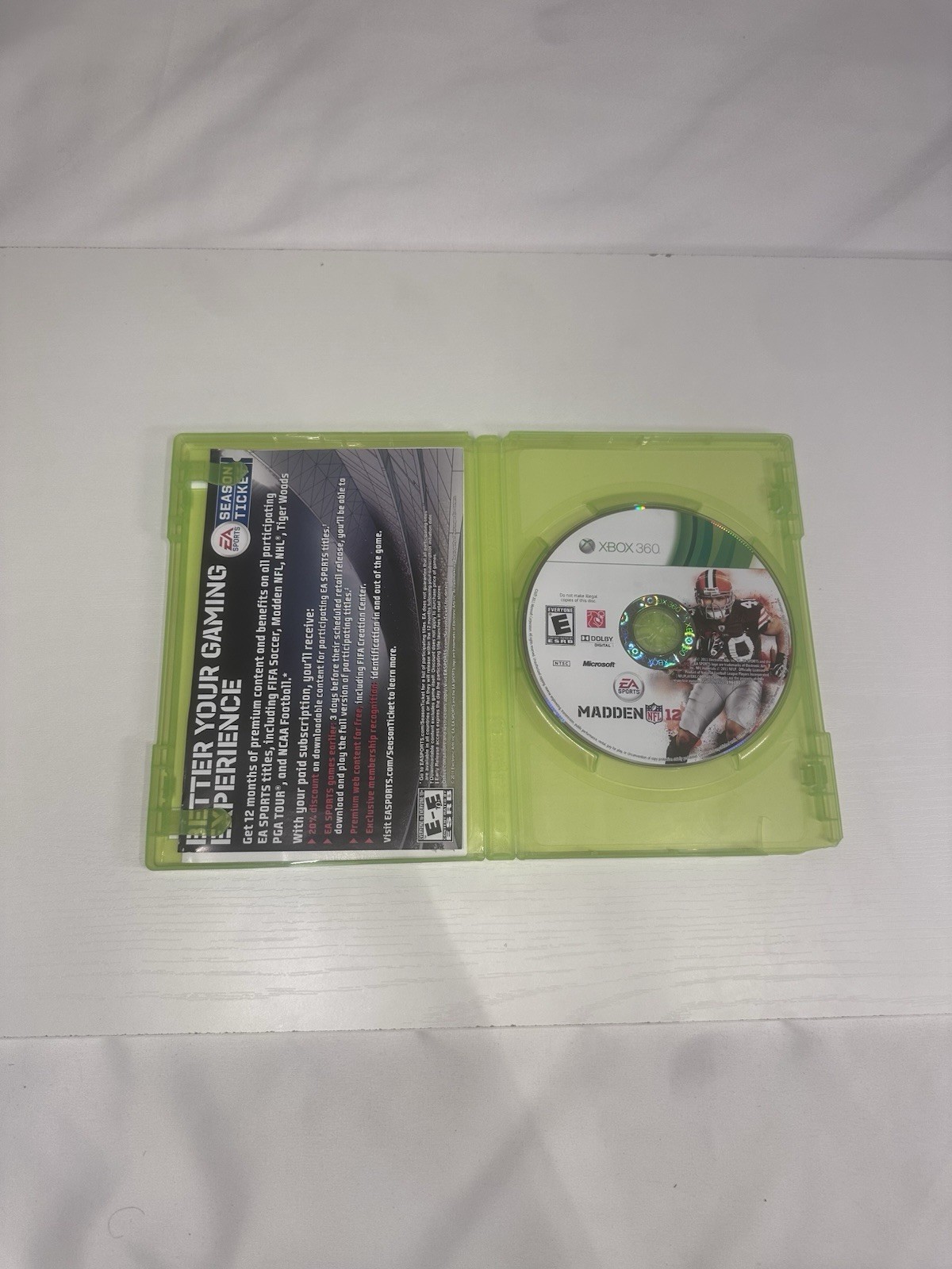 Xbox 360 Madden NFL 12 Complete CIB EA Sports