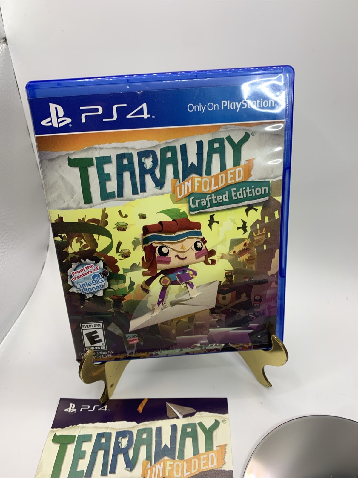 Tearaway Unfolded: Crafted Edition (Sony PlayStation 4, 2015) Disc Mint See Pics