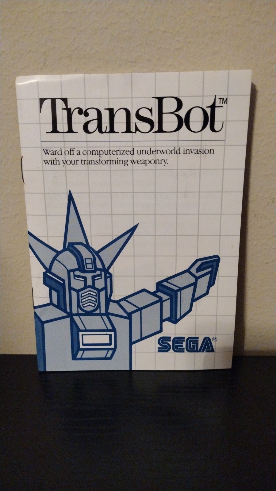 TransBot Sega Master System Complete in Box CIB! Clean!