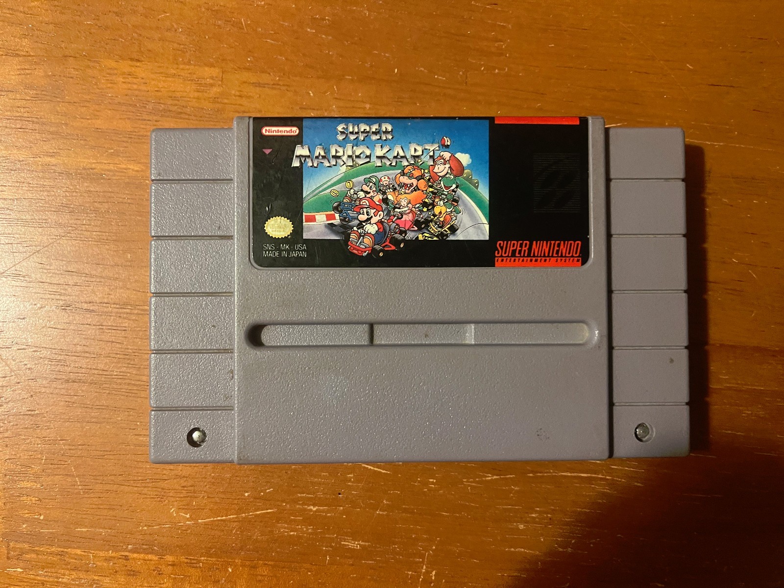 Super Mario Kart (Super Nintendo Entertainment System 1992) — MARIO KART SNES