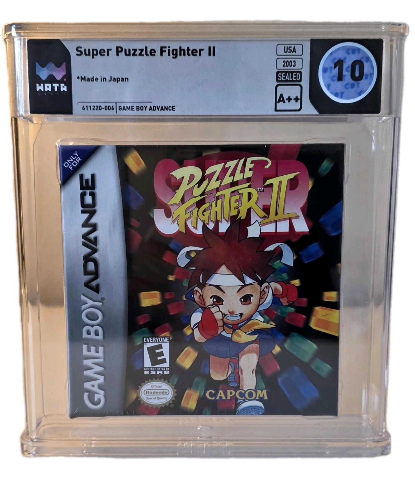 Super Puzzle Fighter II (Nintendo Game Boy Advance, 2003) WATA 10 A++