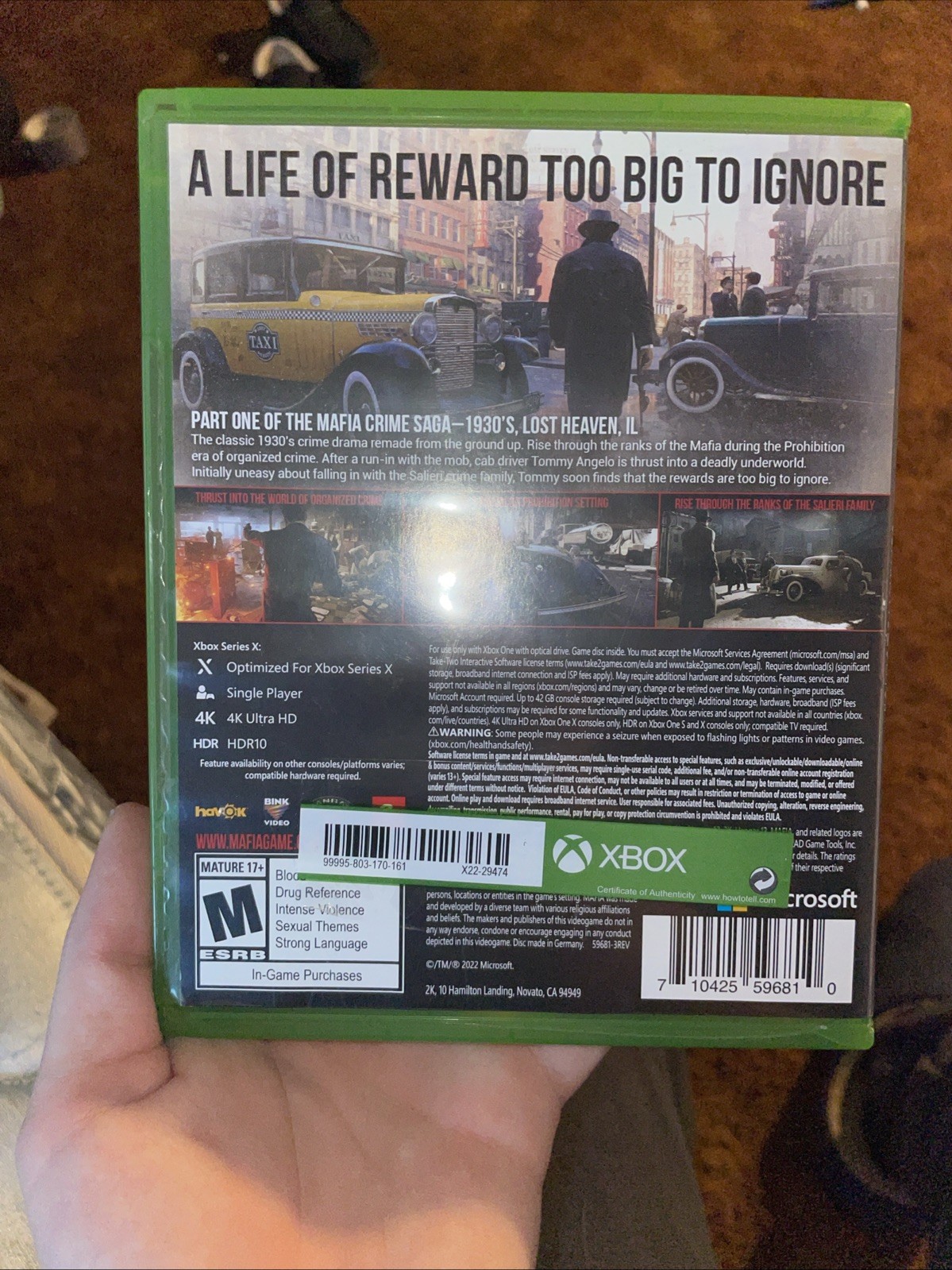 Mafia: Definitive Edition – Microsoft Xbox One