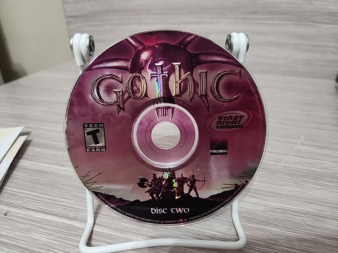 Gothic PC Game By XICAT, (Windows, 2001) Computer Game Disc 2 Only