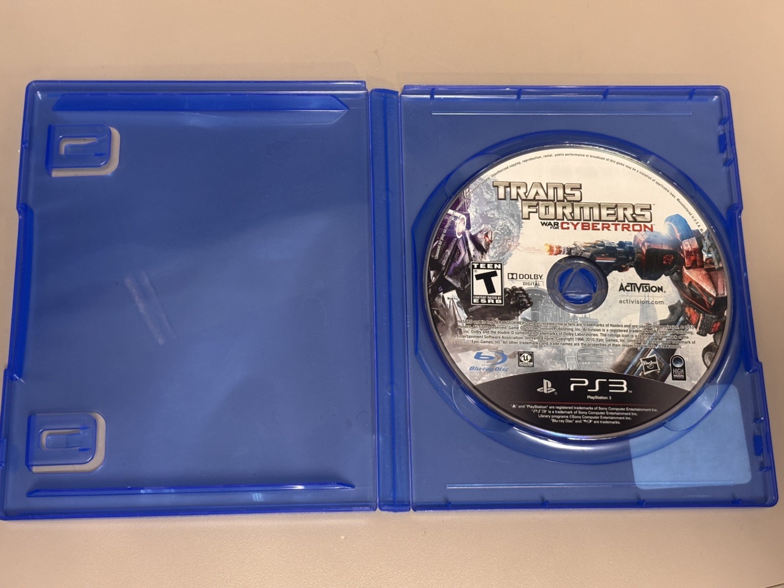 Transformers: War for Cybertron PS3 PlayStation 3 Disc Only Tested Free Shipping