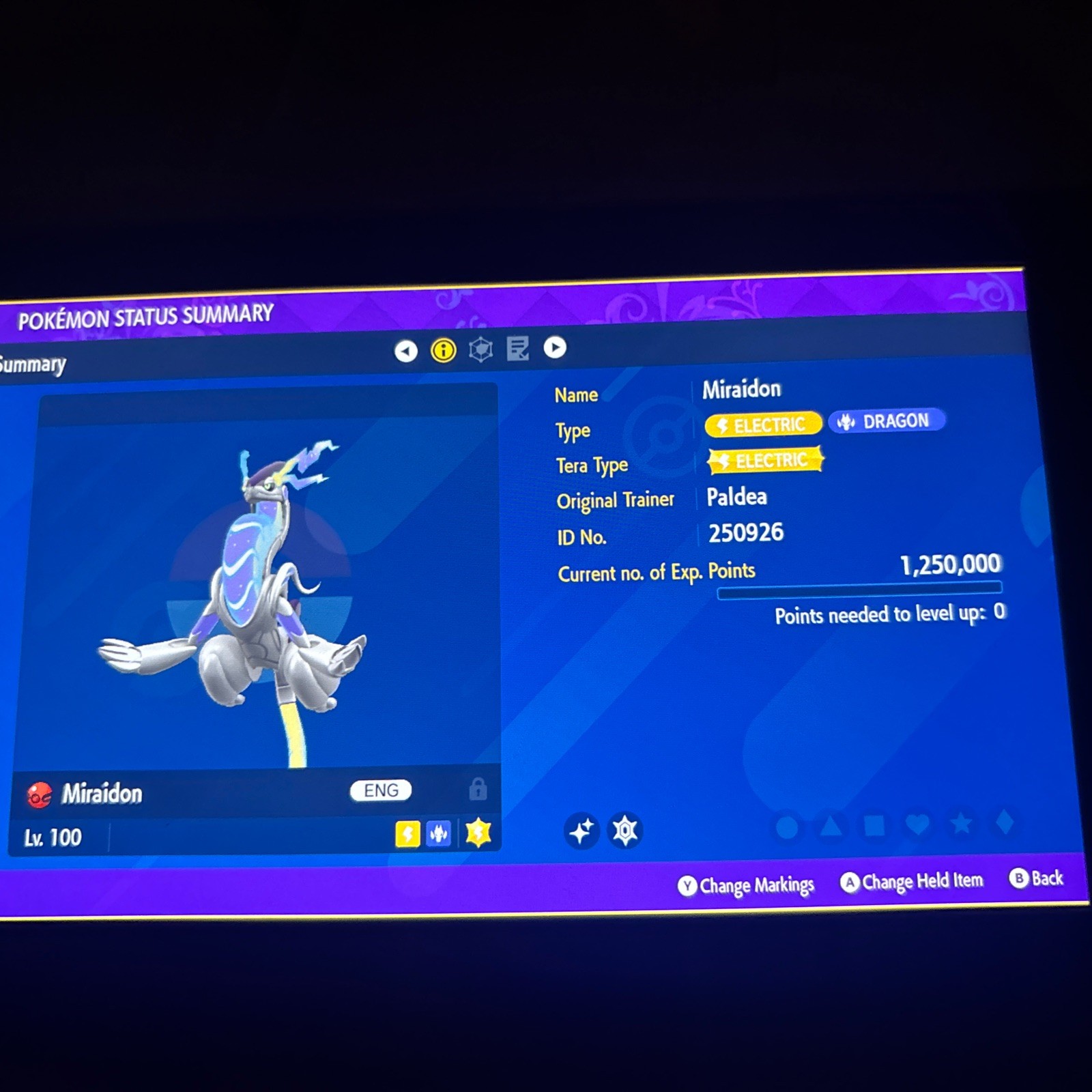 Pokemon Scarlet / Violet GAMESTOP 2025 EVENT Shiny Miraidon TRADE ONLY No Code