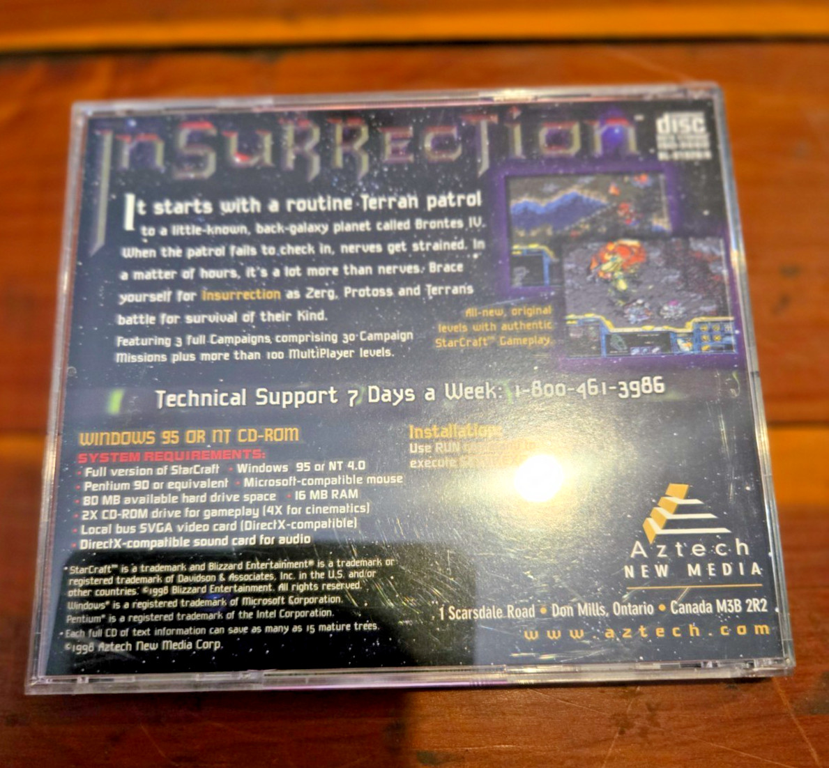 Insurrection Campaigns for StarCraft PC CD Game Aztech New Media (260153)