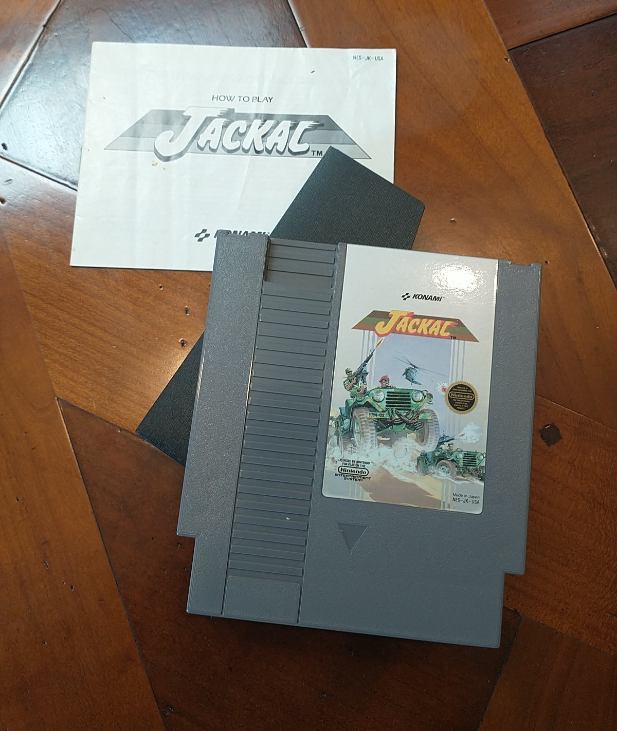 NES Jackal 1987 Nintendo Entertainment System Cartridge Manual Booklet Cover