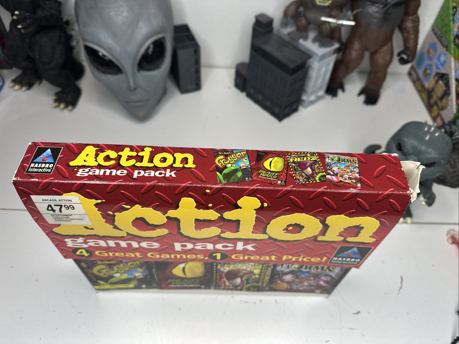 Hasbro Interactive Action PC Game 4 Pack Frogger Hedz Worms 2 Beast Wars Oop ‘99