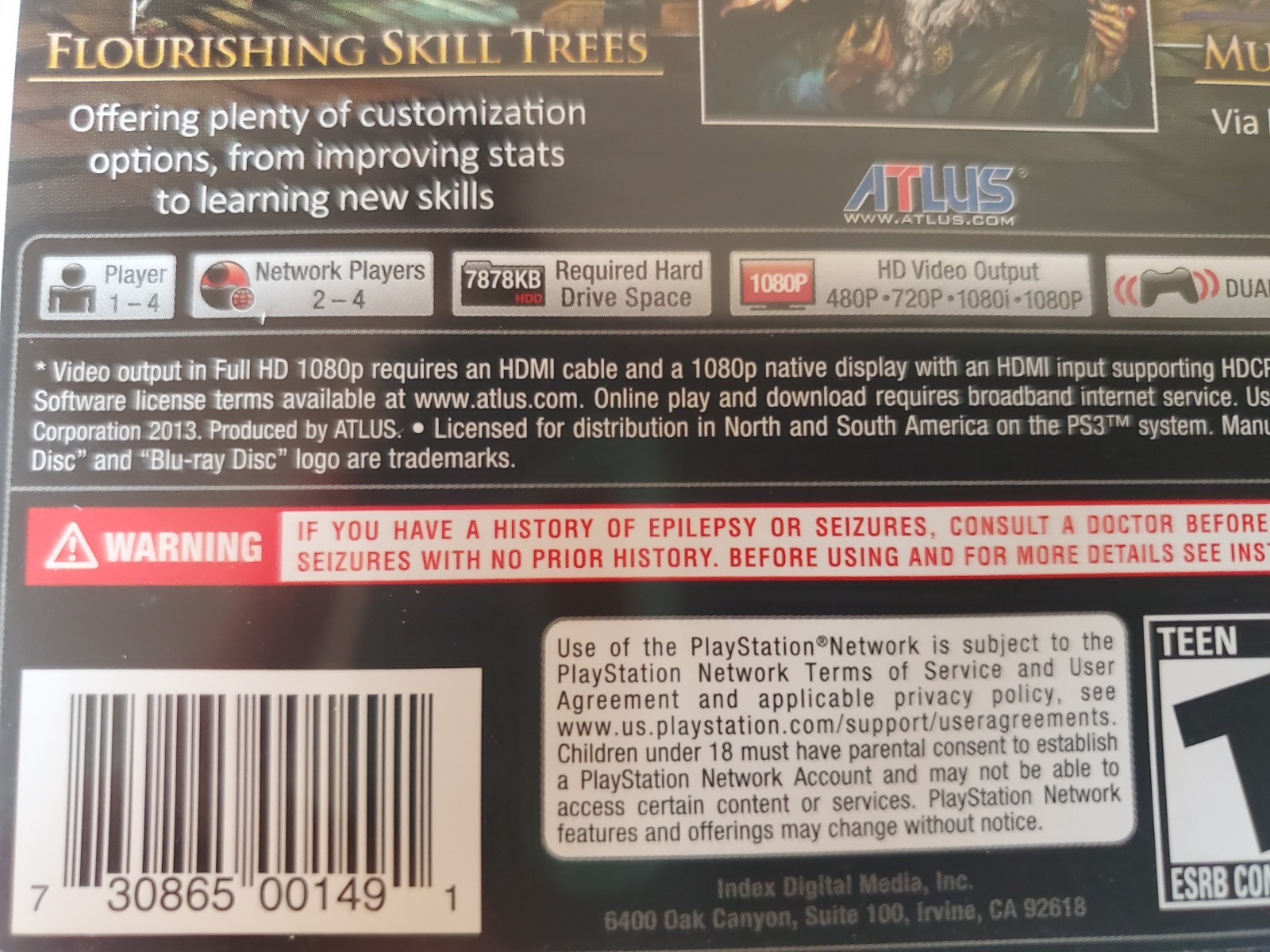 Dragon’s Crown PlayStation 3 PS3 With Brochure Tested And Working ARPG