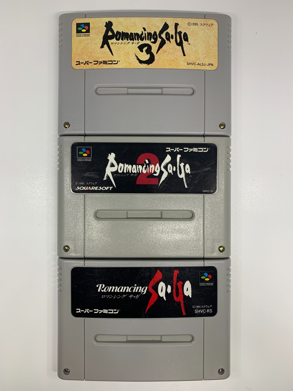 Super Famicom ROMANCING SA GA 1 , 2 , 3 Saga Nintendo SNES SFC Japan