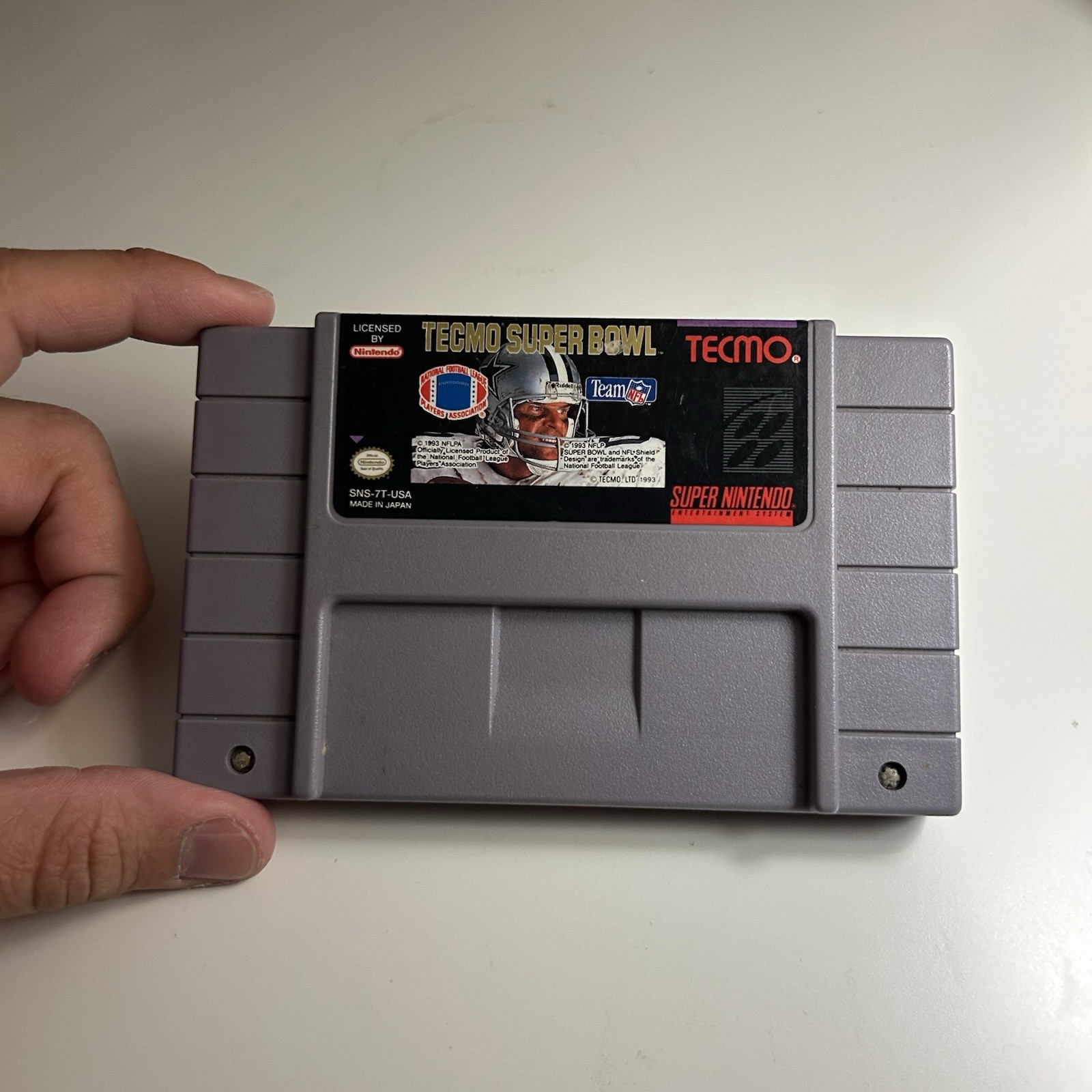 Tecmo Super Bowl SNES Super Nintendo SNES Game NFL Football Tested Working