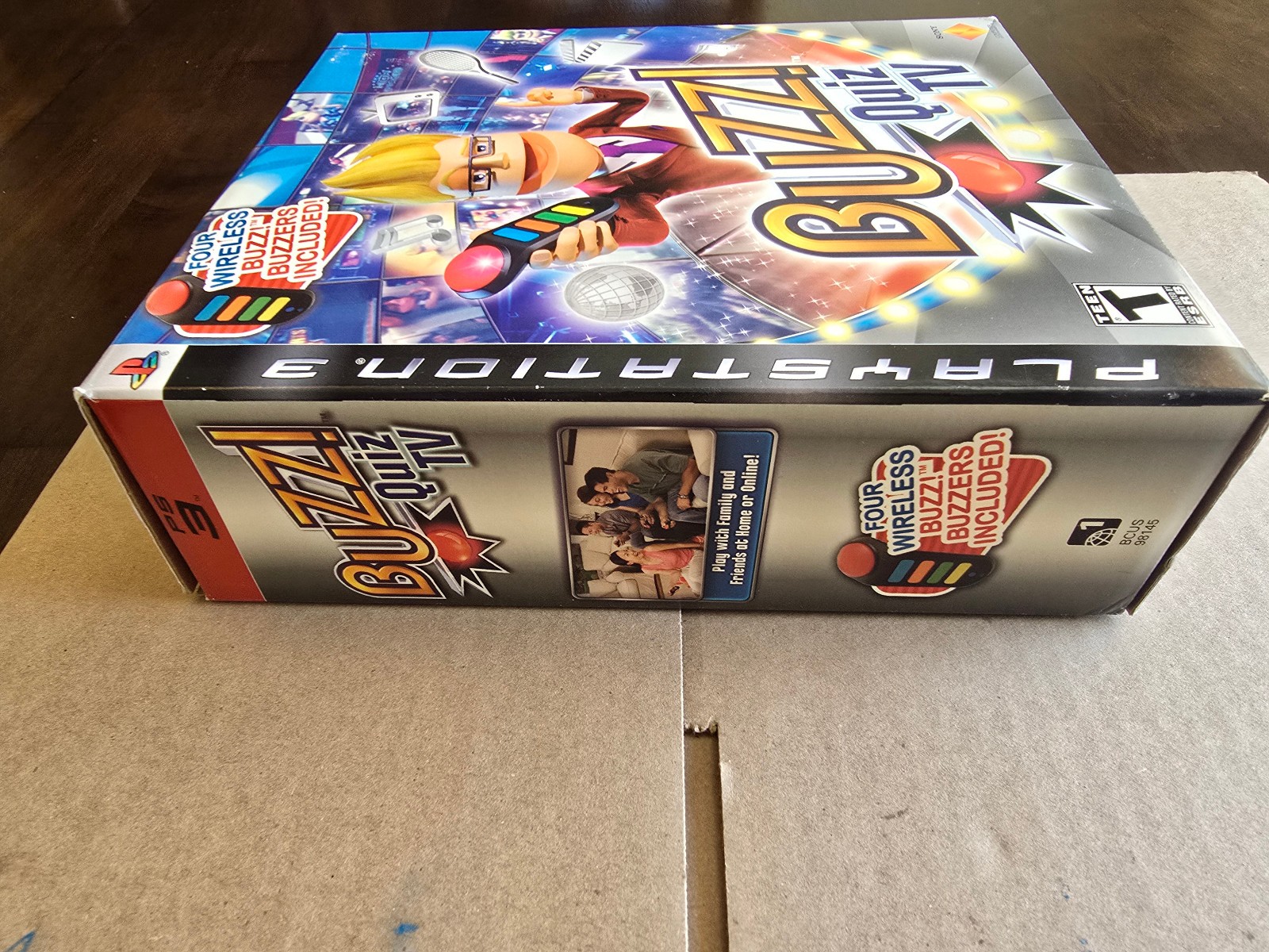 Buzz Quiz TV (Boxed Version w 4 Wireless Buzzers) (Sony PlayStation 3, 2008) New