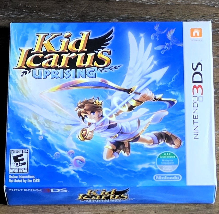 NEW SEALED Kid Icarus Uprising Big Box Nintendo 3DS w/ Stand Complete RARE