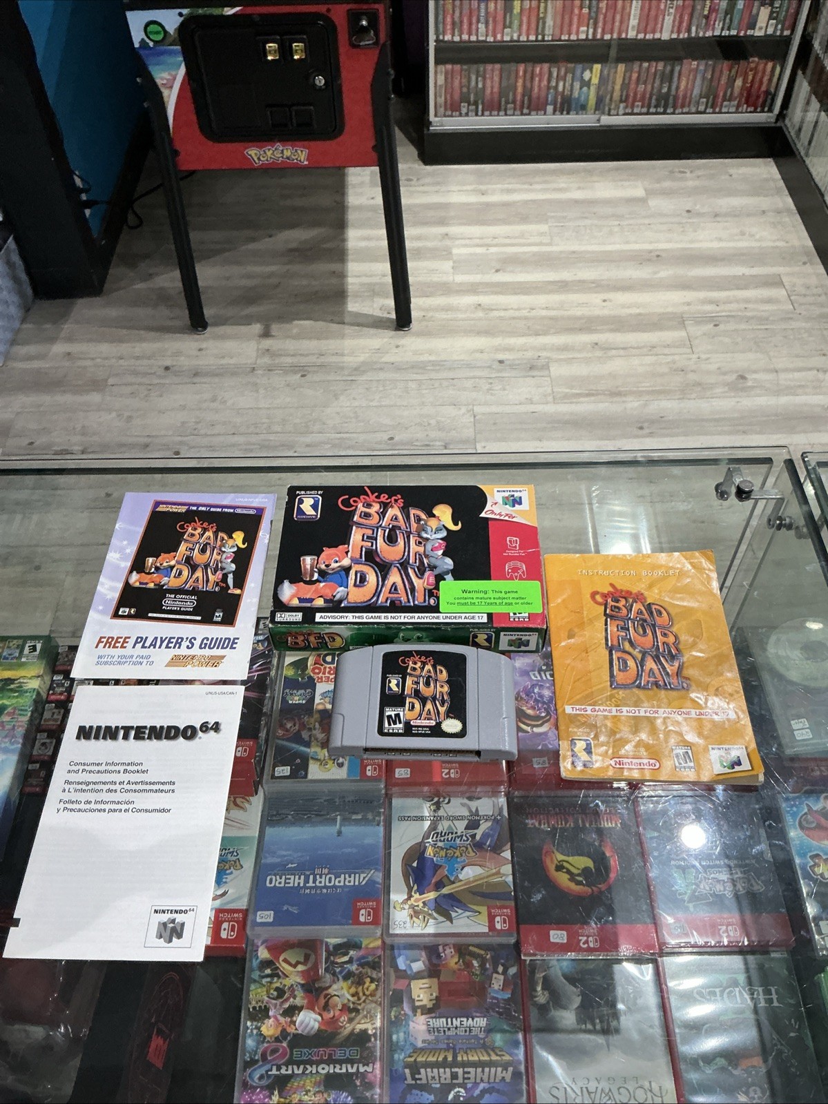 Conker’s Bad Fur Day * Manual Damage * – Nintendo 64 N64 – CIB Complete Tested