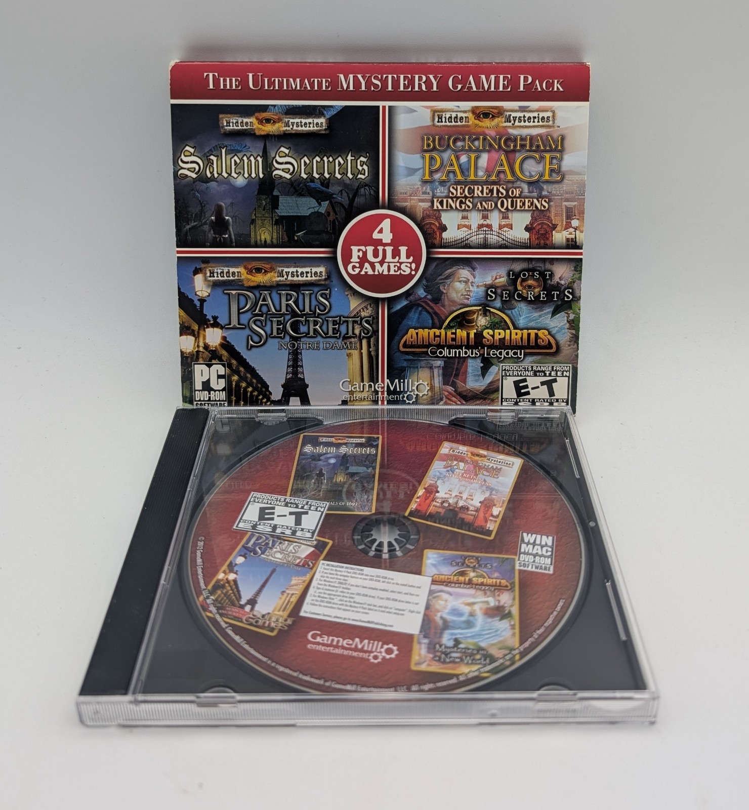 The Ultimate Mystery Game 4 Pack (PC, 2012) Game Mill Entertainment