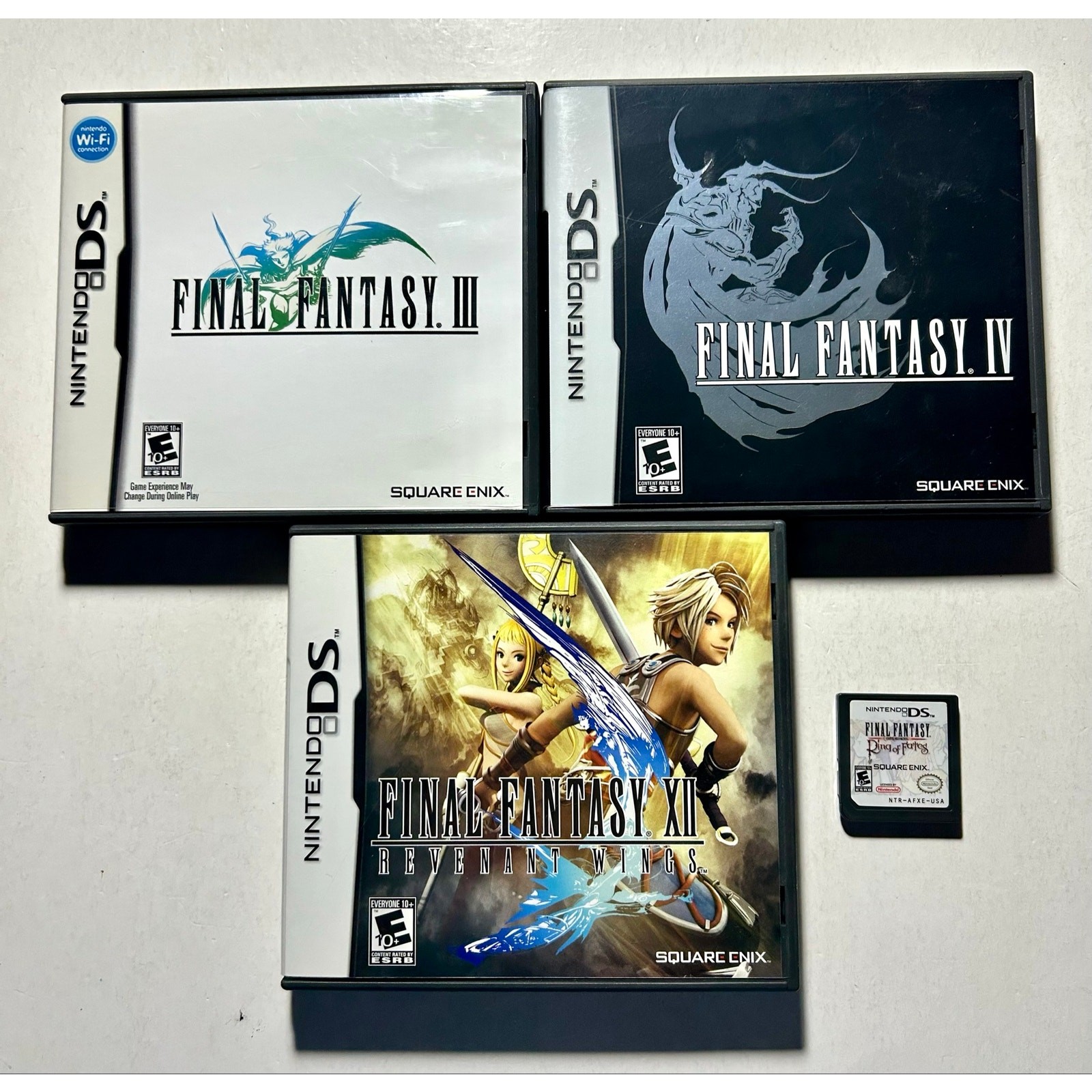 DS Video Game Final Fantasy Bundle Lot🔥Works Great! III & XII & IV
