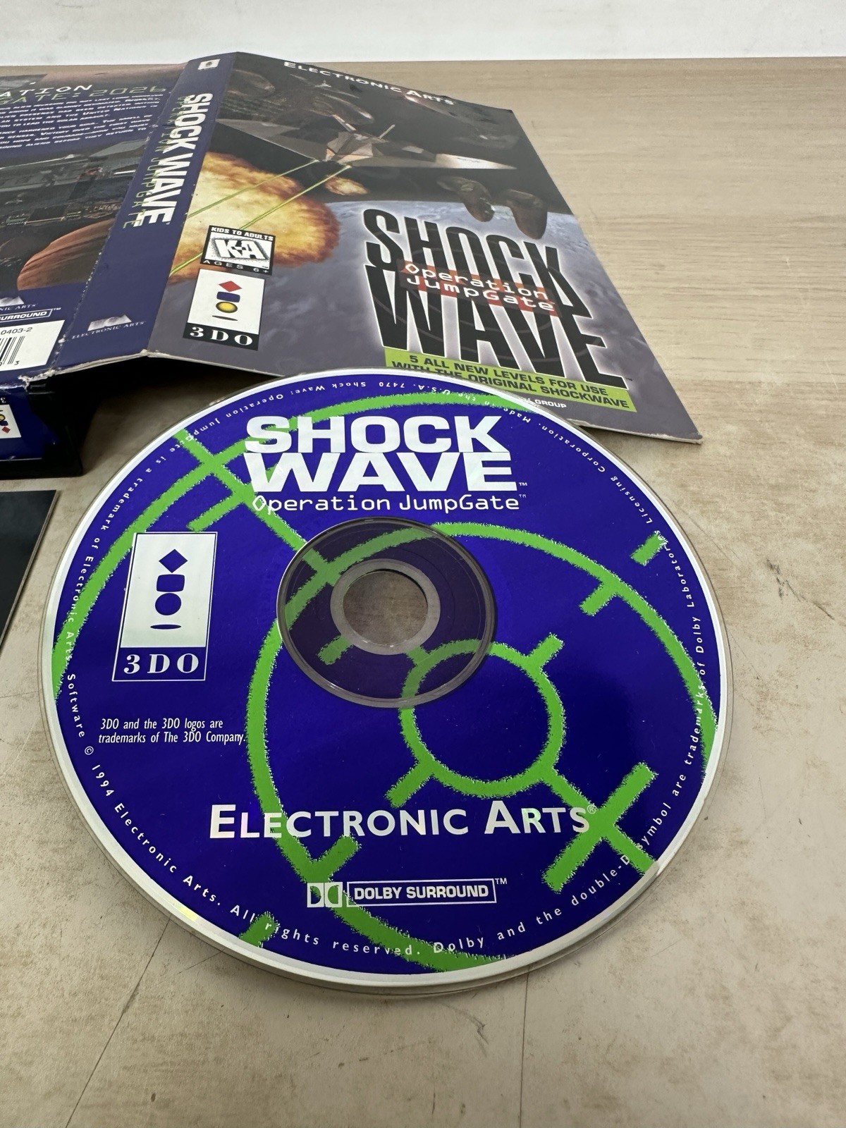 ShockWave: Operation JumpGate – Panasonic 3DO Game In Original Long Box – WORKS!