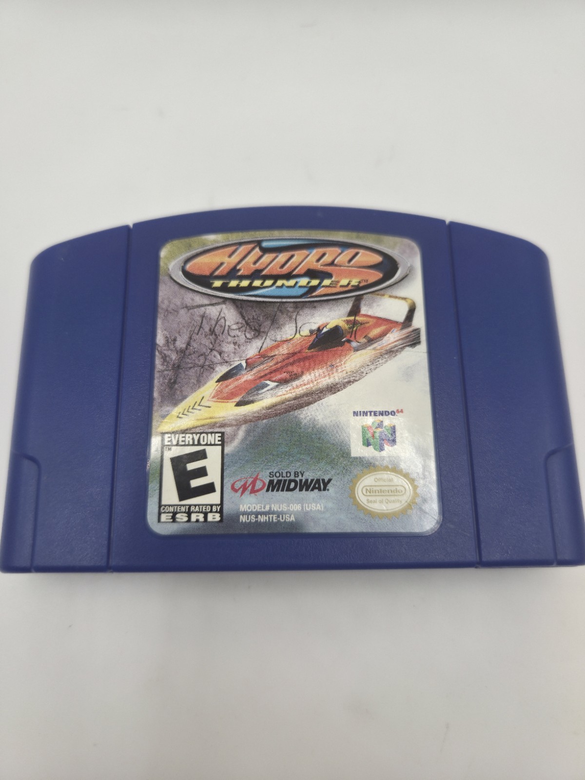 Hydro Thunder Nintendo 64 N64 Authentic Cartridge Only Pen Marks On Sticker