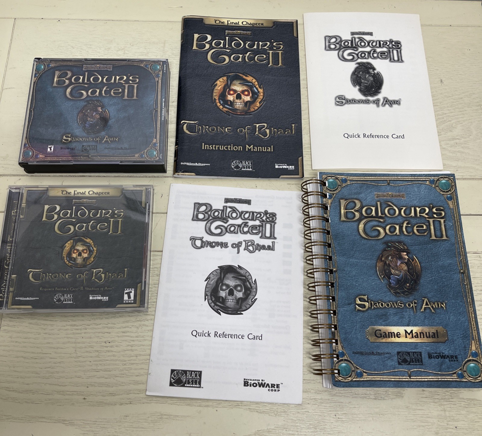 Baldur’s Gate 2 II – Shadows of Amn – PC & Throne of Bhaal CD Manual Reference