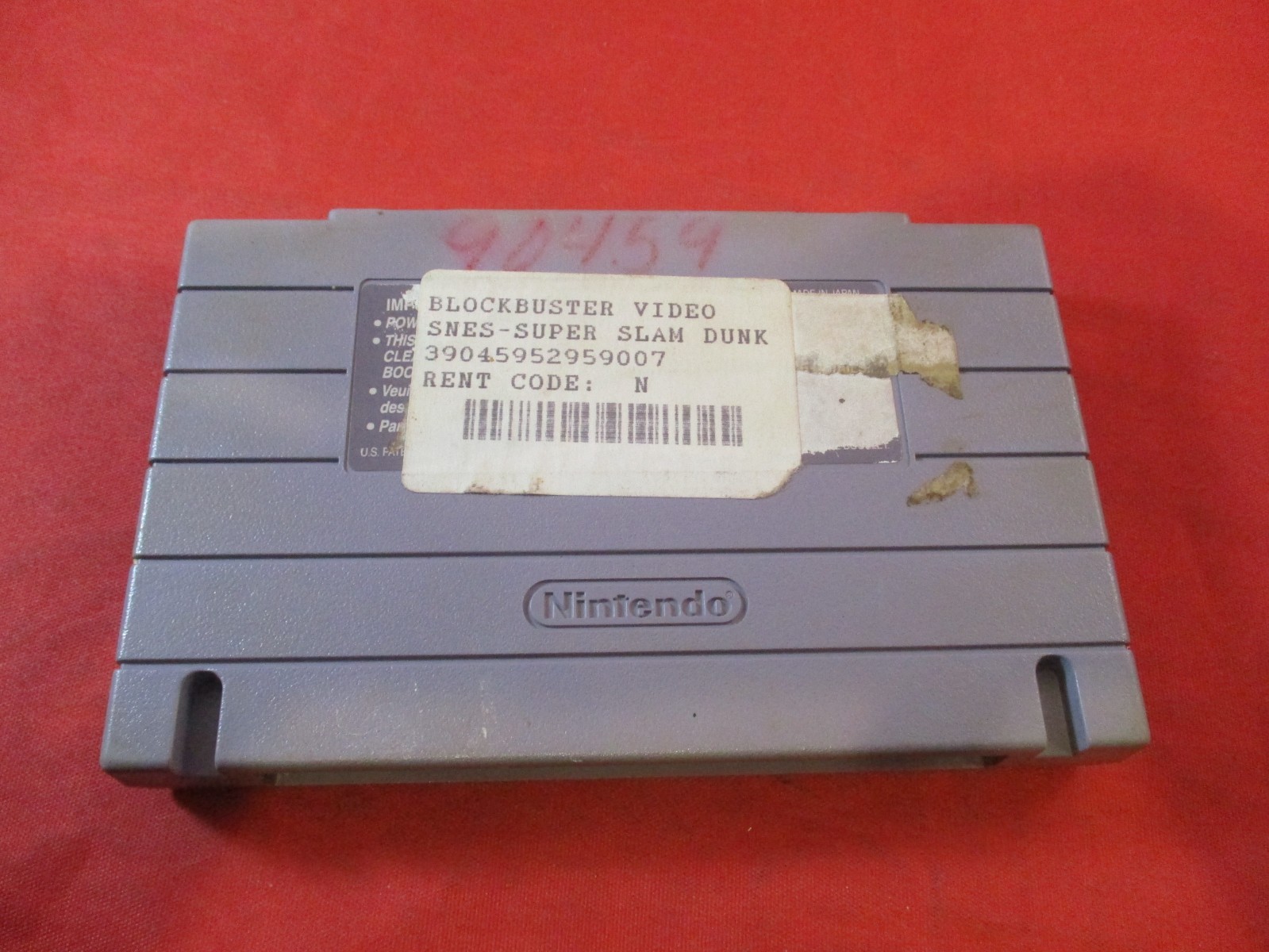 Super Slam Dunk (Super Nintendo SNES) game WORKS!
