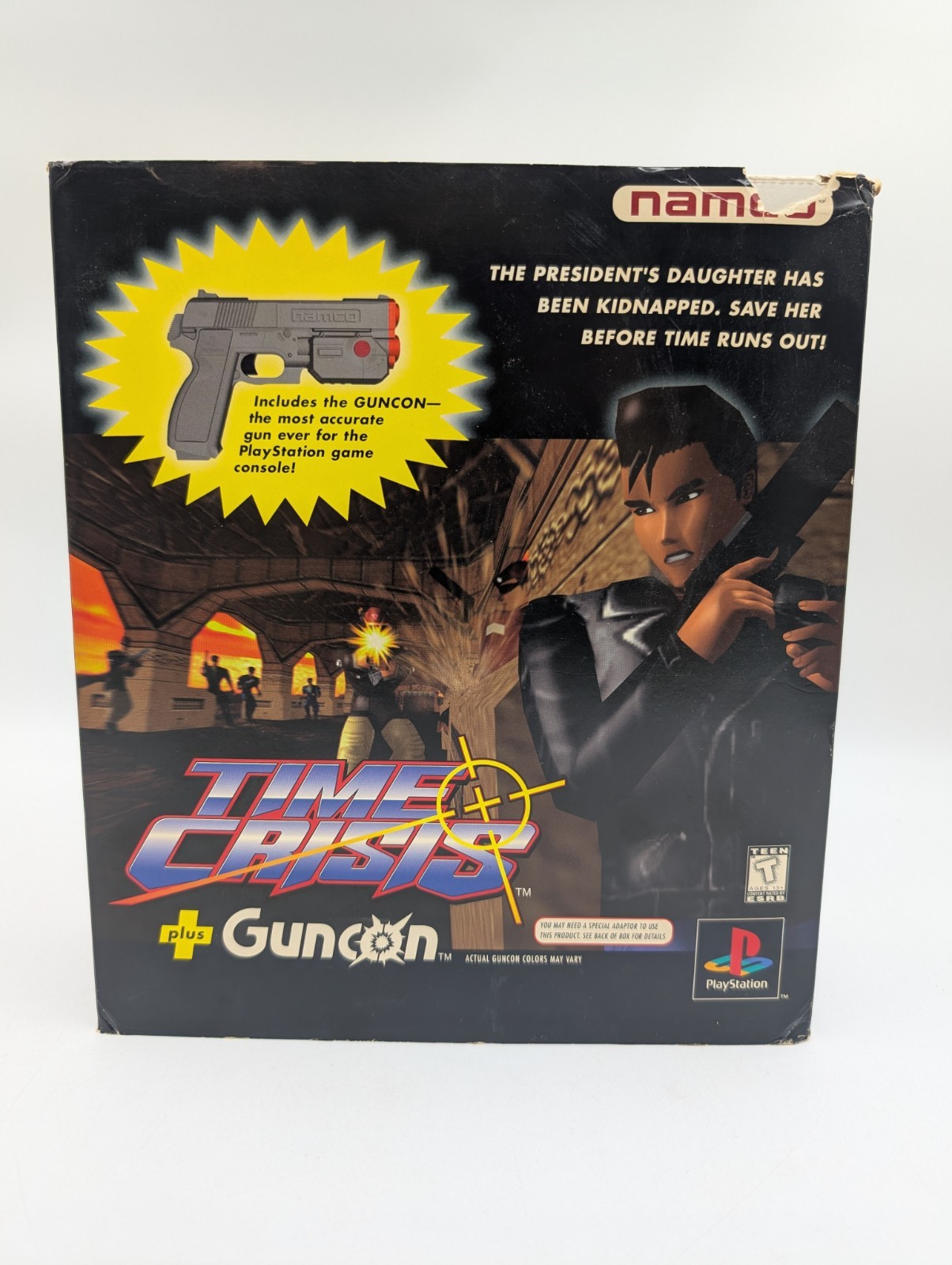 Time Crisis Plus Guncon (PS1 PlayStation 1) Big Box – Excellent