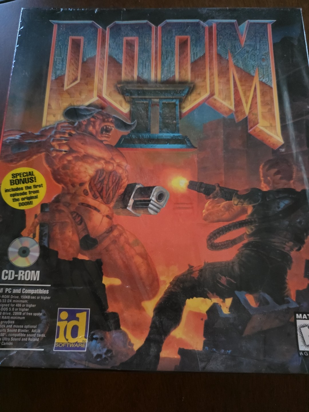 Doom II – Factory Sealed – IBM CD-ROM – Big Box PC – 1994 ID Software