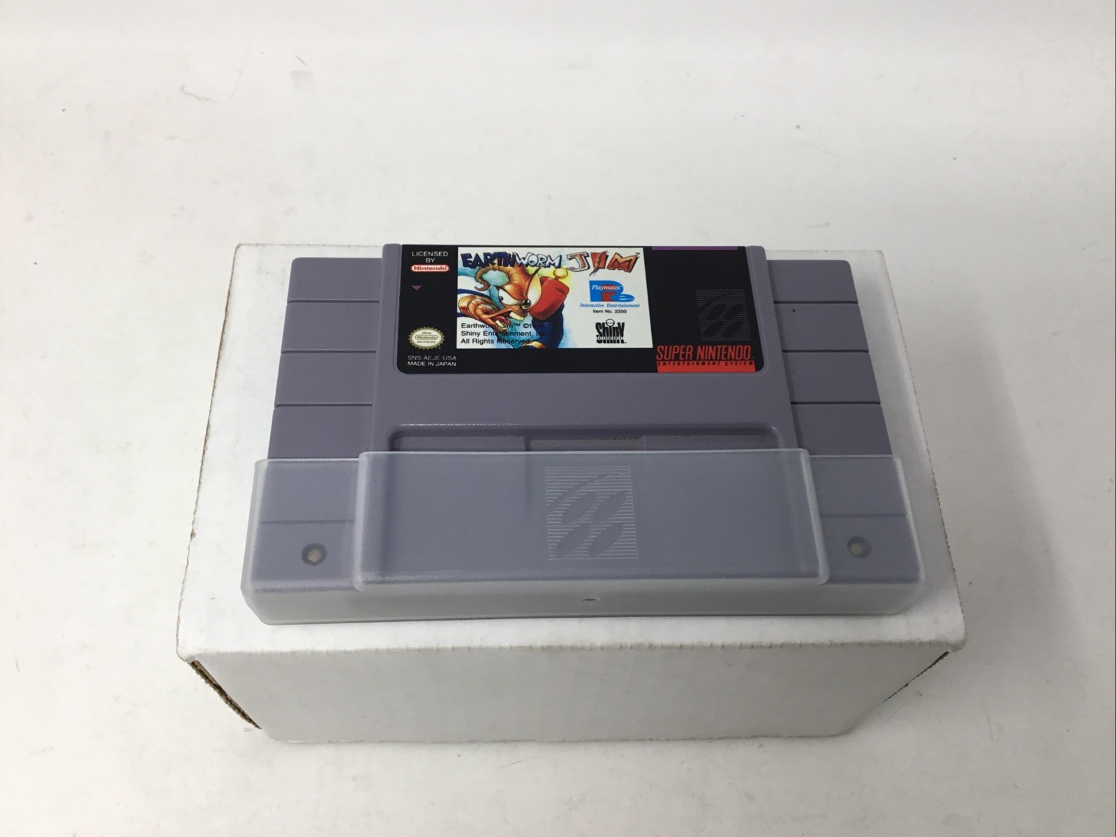 AUTHENTIC Earthworm Jim Untested! (Super Nintendo SNES) In Box No Booklet