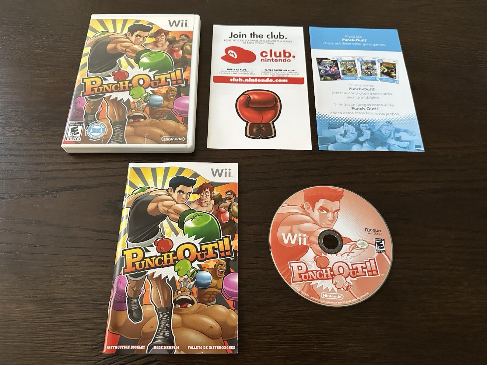 Punch-Out!! Nintendo Wii Complete w/ Manual And Inserts PunchOut Punch-Out