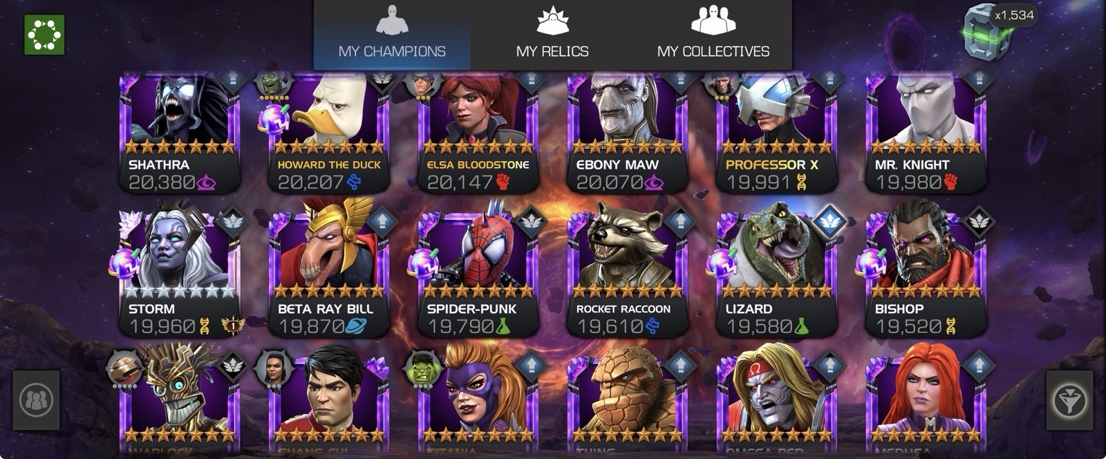 Marvel Contest of Champions MCOC Account