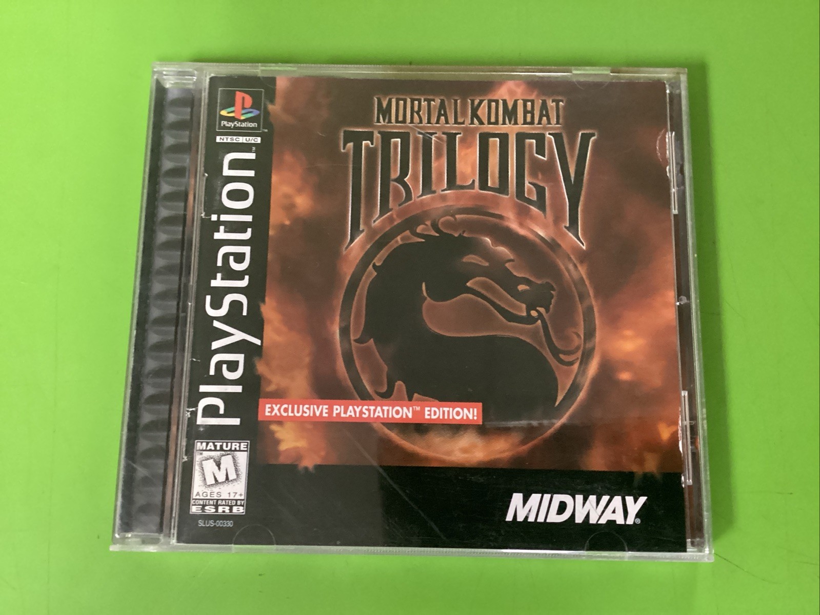 Mortal Kombat Trilogy (PS1, 1996) Black Label Cib Reg Card Tested & Working
