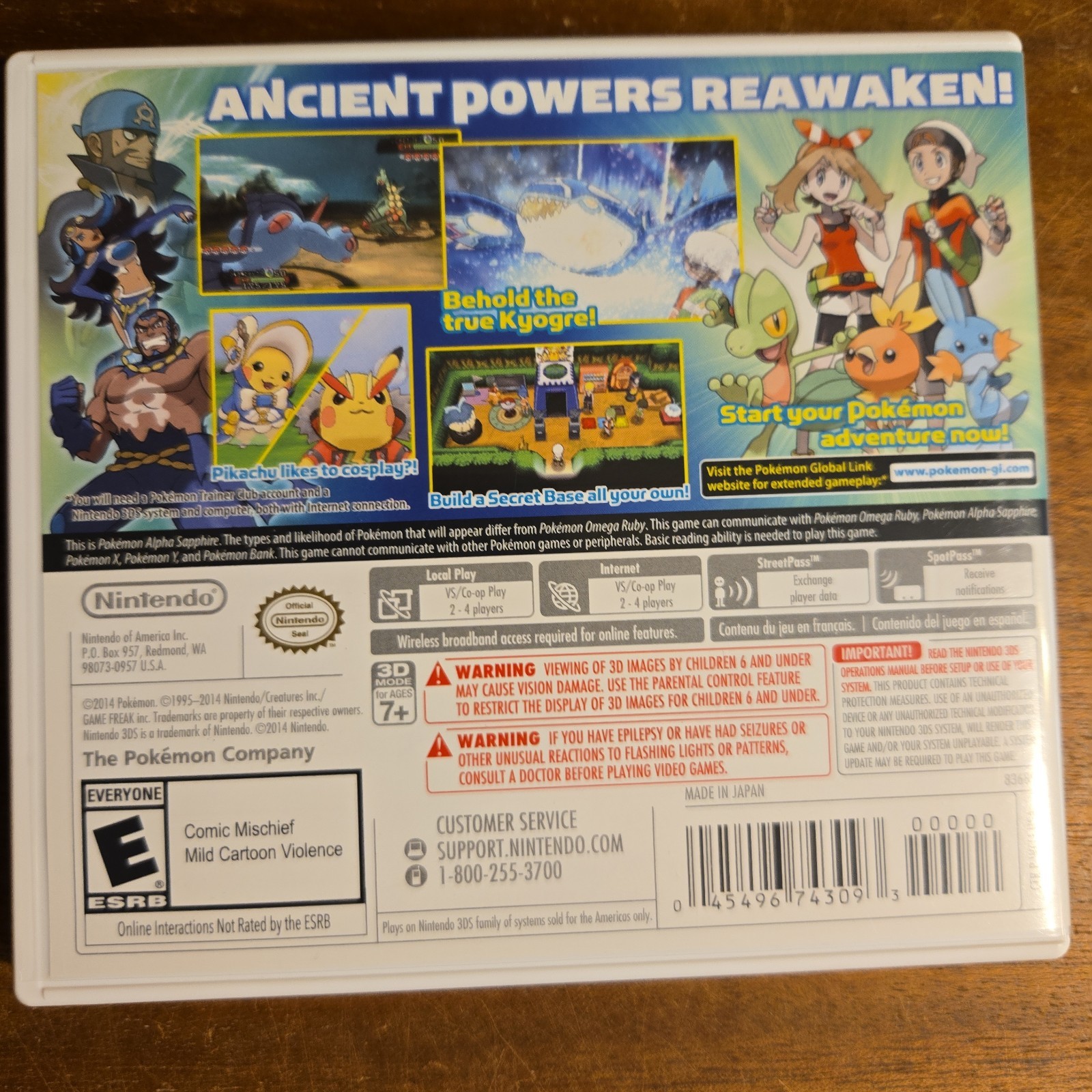 Pokemon Omega Ruby & Alpha Sapphire – BONUS Variant With Bonus Insert -NO GAME