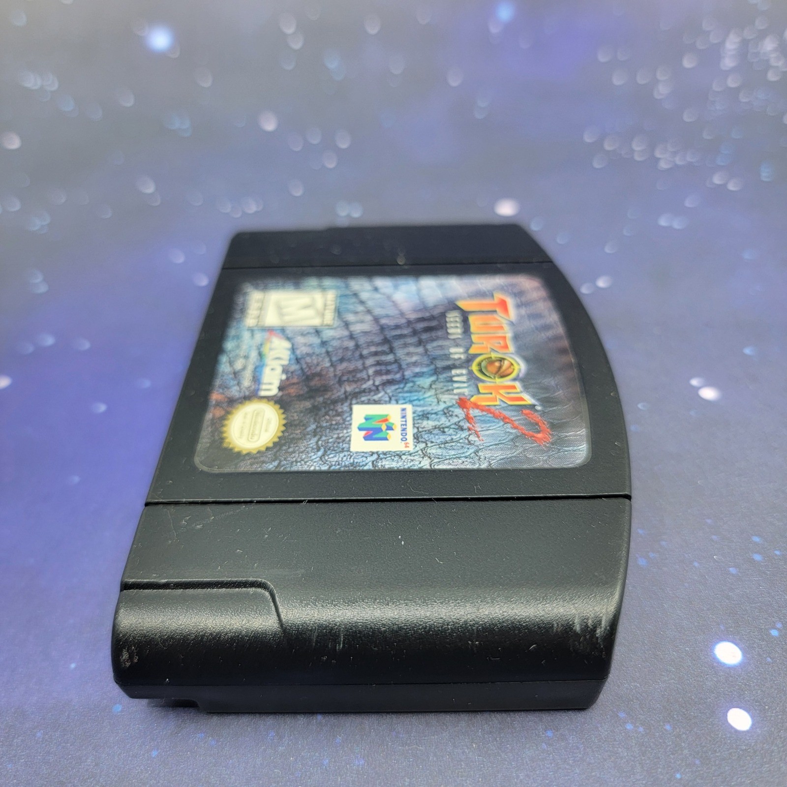 Turok 2 Seeds of Evil Nintendo 64 N64 Black Cartridge Acclaim NUS-006 USA