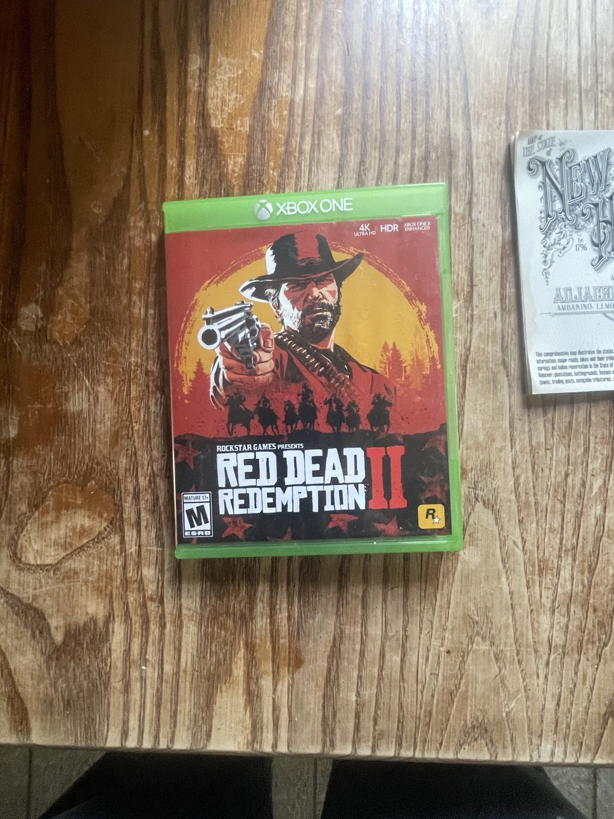 Red Dead Redemption 2 – Microsoft Xbox One Poster Map No Manual