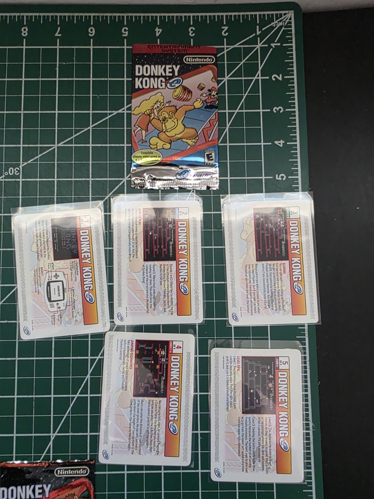Donkey Kong 3 Jr 1– Nintendo e-Reader Card Set 17 Cards w/ Sleeves